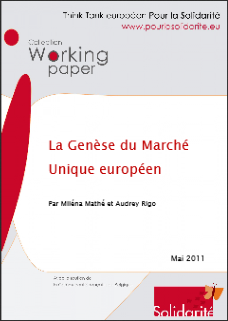 image couverture La genèse du marché unique européen