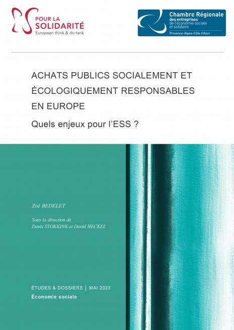 Achats publics socialement et écologiquement responsables, quels enjeux pour l'ESS ? 